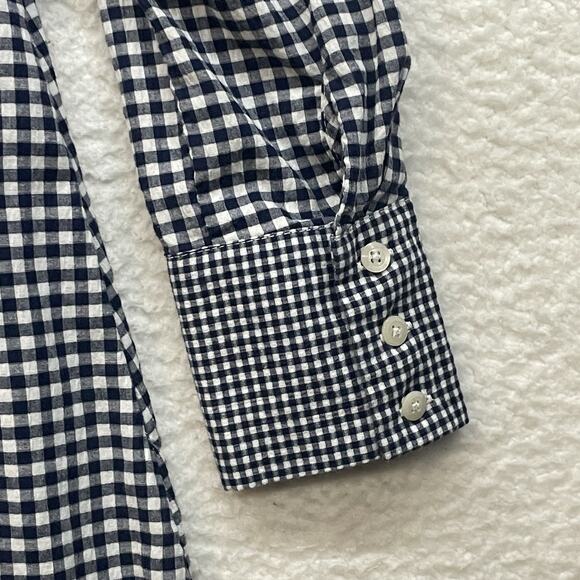 Vineyard Vines Target Shirt Dress Womens XS Blue White Gingham Button Pockets - Picture 7 of 11